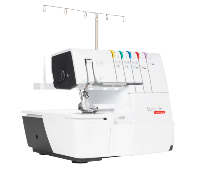 Bernette By BERNINA Airlock B68 Pro Series Automatic Air Threading 5 Thread Overlocker And Coverstitch Combination Machine 4 Bernette By BERNINA Airlock B68 Pro Series Automatic Air Threading 5 Thread Overlocker And Coverstitch Combination Machine - Image 4