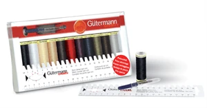 Gutermann Thread Set - Sew-All - 11 X 100m, Ruler And Mini Seam Fix (Assorted) 2 Gutermann Thread Set - Sew-All - 11 X 100m, Ruler And Mini Seam Fix (Assorted) - Image 2