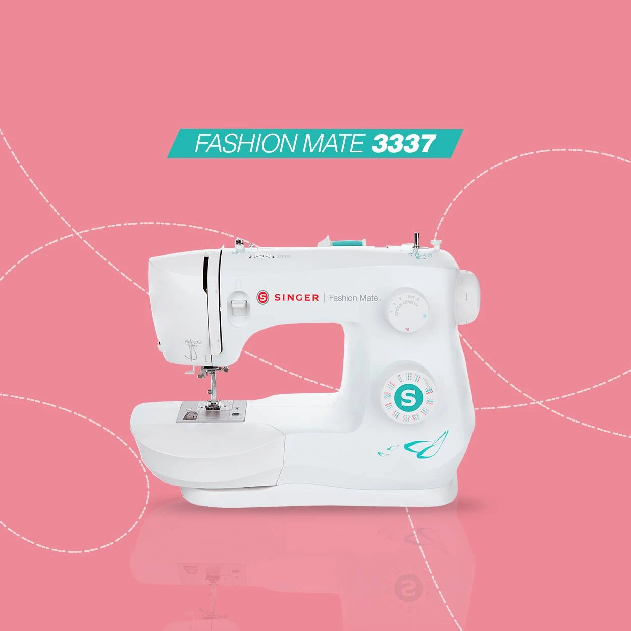 Singer Fashion Mate 3337 Sewing Machine - 1 Step Buttonhole, Latest Style Drop In Bobbin System, Great All Round Machine - New 2025 Model 2 Singer Fashion Mate 3337 Sewing Machine - 1 Step Buttonhole, Latest Style Drop In Bobbin System, Great All Round Machine - New 2025 Model - Image 2