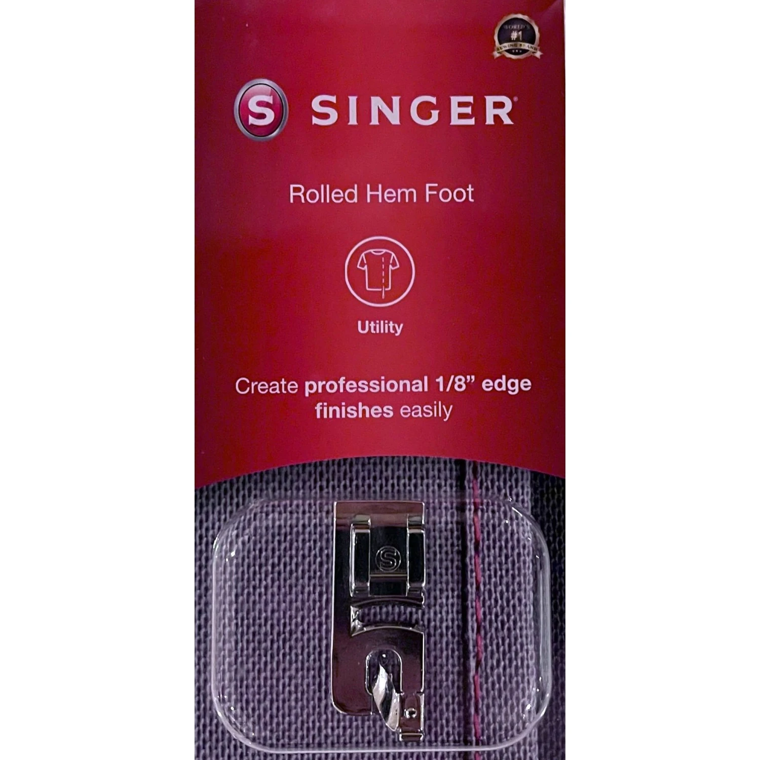 Rolled Hem Foot (1/8inch Edge) By Singer 1 Rolled Hem Foot (1/8inch Edge) By Singer
