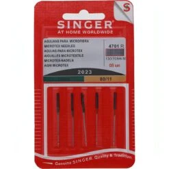 5-Pack Singer Microtex Needles 70/10 & 80/11