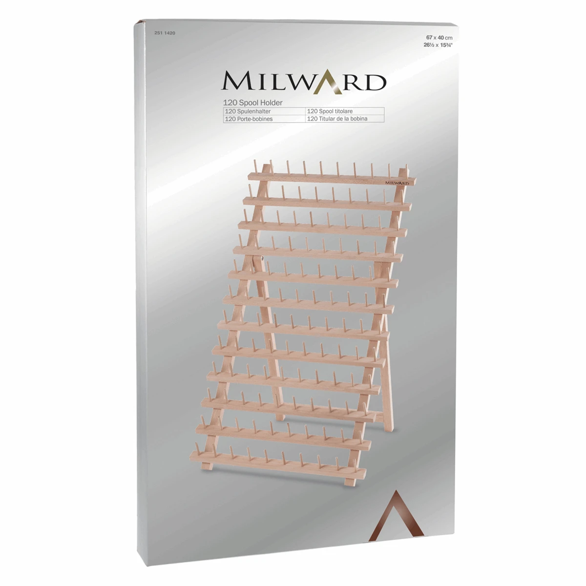 Milward Beech Wood 120 Spool Holder - 67 X 40cm 2 Milward Beech Wood 120 Spool Holder - 67 X 40cm - Image 2