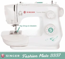 Singer Fashion Mate 3337 Sewing Machine - 1 Step Buttonhole, Latest Style Drop In Bobbin System, Great All Round Machine - New 2025 Model 5 Singer Fashion Mate 3337 Sewing Machine - 1 Step Buttonhole, Latest Style Drop In Bobbin System, Great All Round Machine - New 2025 Model -Singer Sewing Outlet Shop 3337