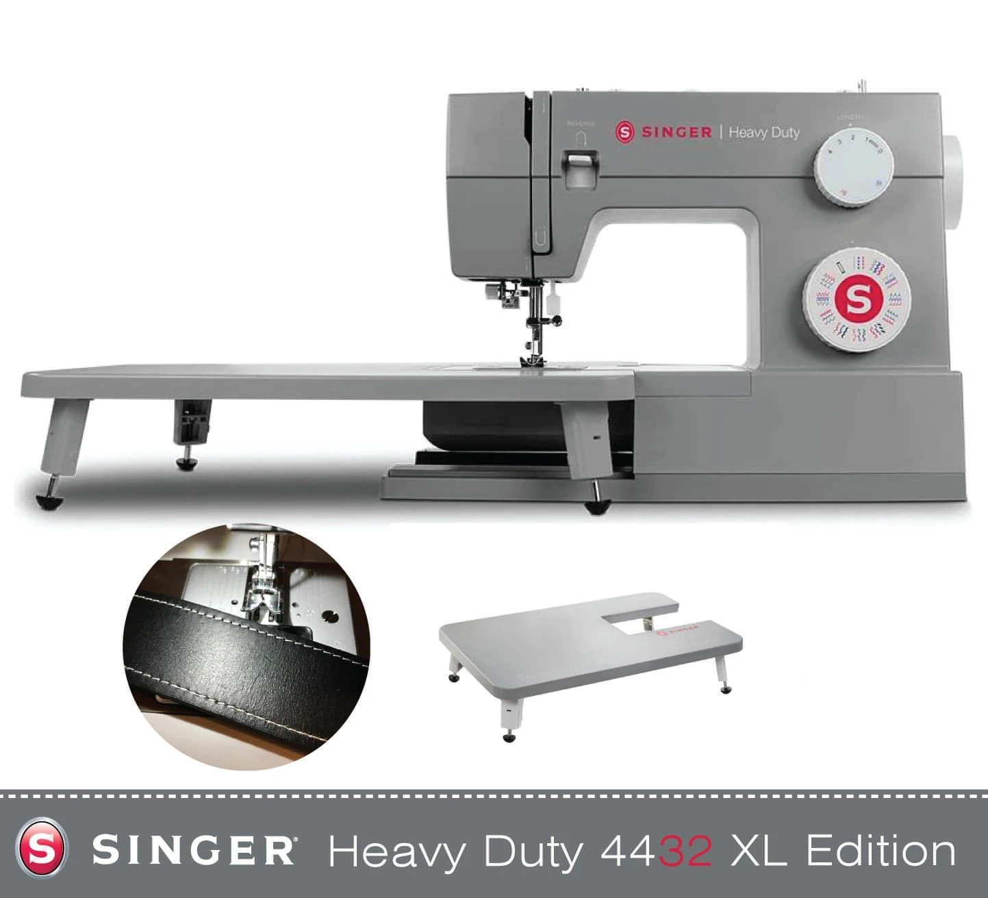 Singer Heavy Duty 4432 XL Bundle With Extension Table And Straight Stitch Foot - New 2025 Model 1 Singer Heavy Duty 4432 XL Bundle With Extension Table And Straight Stitch Foot - New 2025 Model