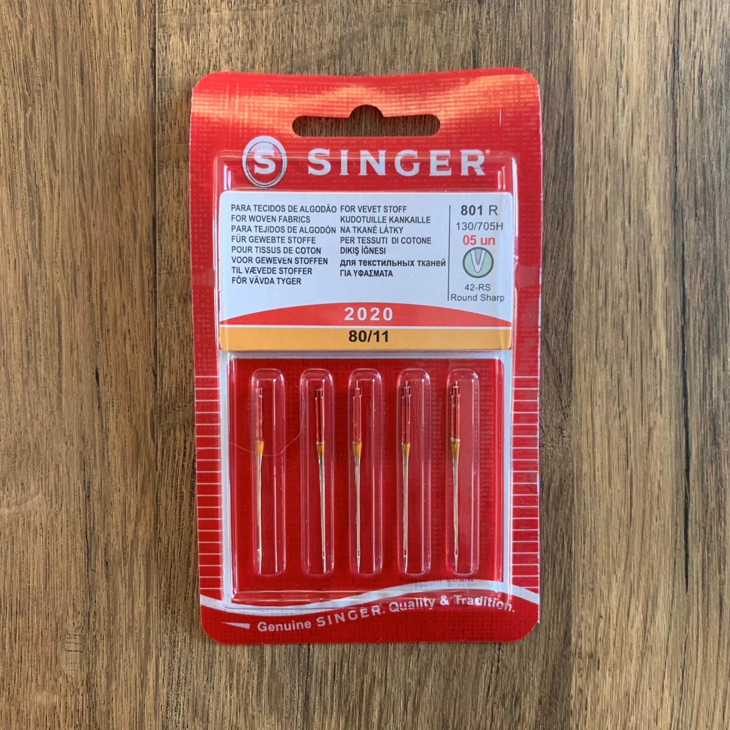 5 X Singer Lightweight Needles (2020) 80/12 1 5 X Singer Lightweight Needles (2020) 80/12