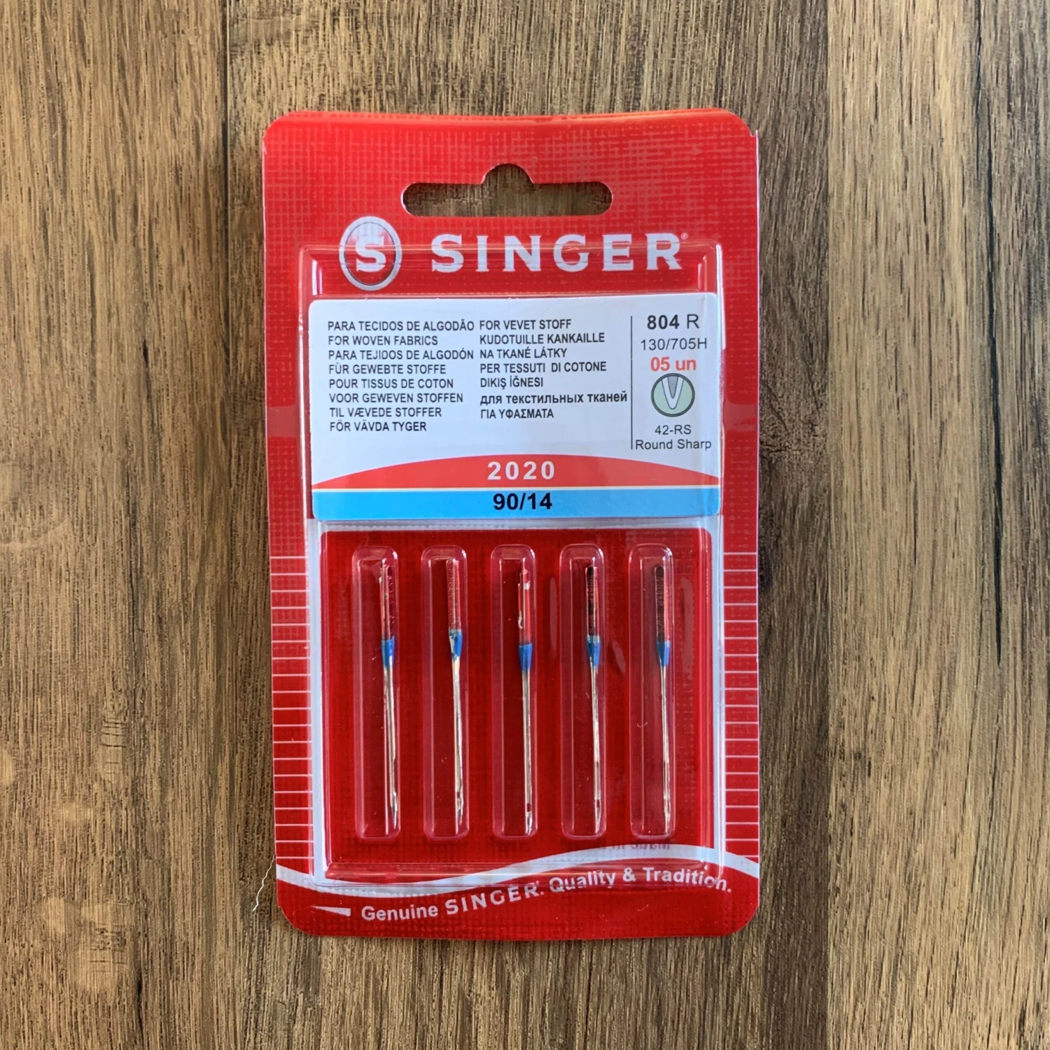 5 X Singer Medium Weight Needles (2020) 90/14 1 5 X Singer Medium Weight Needles (2020) 90/14