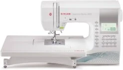Singer Quantum Stylist 9960 Sewing Machine - Professional Results, Huge Amount Of Stitch Patterns, Extension Table, Hard Cover, Multiple Fonts - New 2025 Model