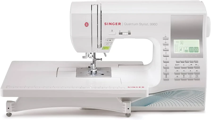Singer Quantum Stylist 9960 Sewing Machine - Professional Results, Huge Amount Of Stitch Patterns, Extension Table, Hard Cover, Multiple Fonts - New 2025 Model 1 Singer Quantum Stylist 9960 Sewing Machine - Professional Results, Huge Amount Of Stitch Patterns, Extension Table, Hard Cover, Multiple Fonts - New 2025 Model