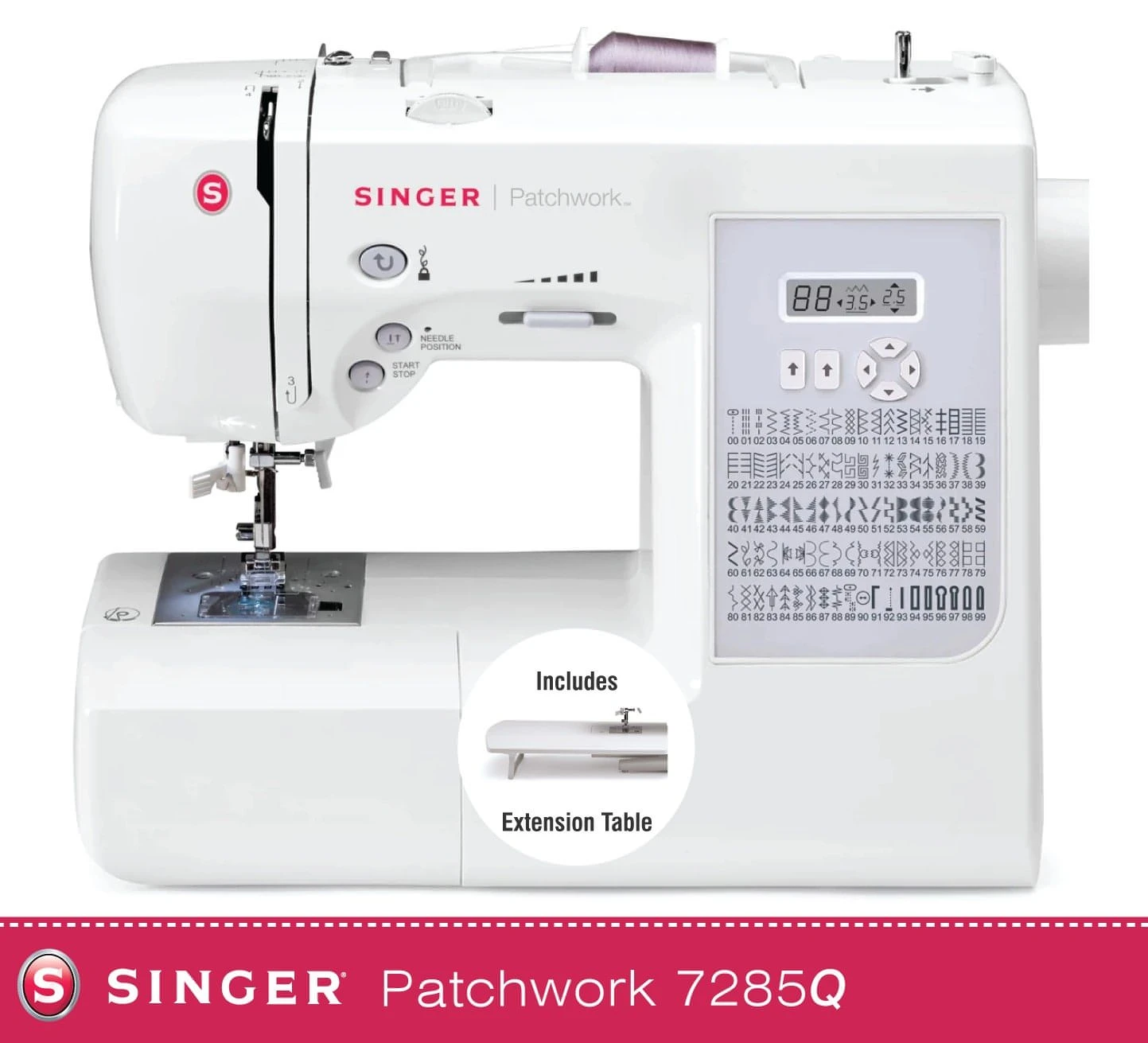 Singer 7285Q Patchwork Sewing Machine With Quilting Extension Table 2 Singer 7285Q Patchwork Sewing Machine With Quilting Extension Table - Image 2