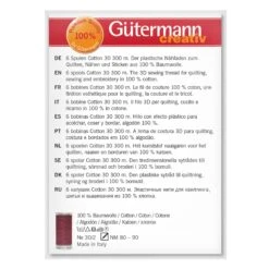 Gutermann Cotton Thread Set No.30 - 6 X 300m 8 Gutermann Cotton Thread Set No.30 - 6 X 300m -Singer Sewing Outlet Shop 734022 1 BCK