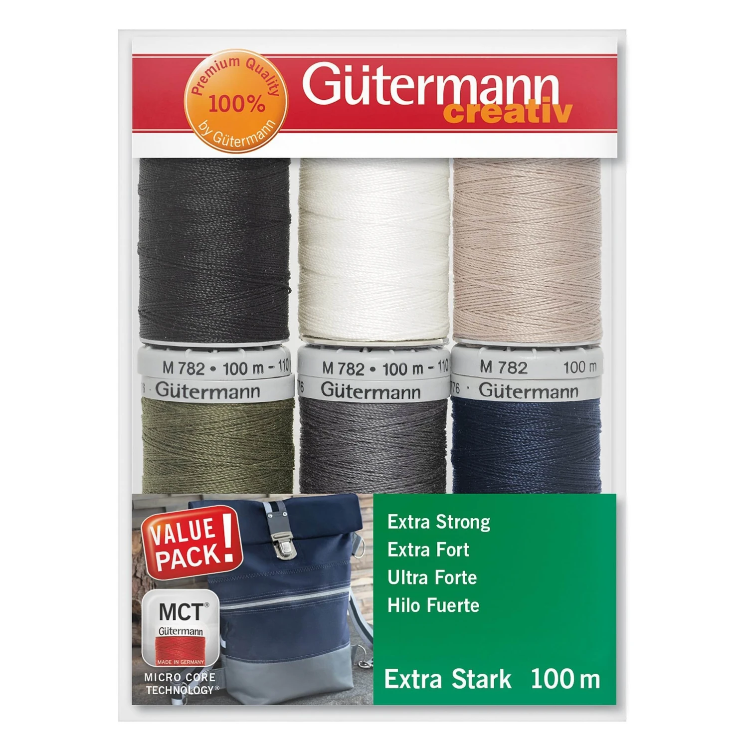 Gutermann Extra Strong Thread Set - 6 X 100m 3 Gutermann Extra Strong Thread Set - 6 X 100m - Image 3