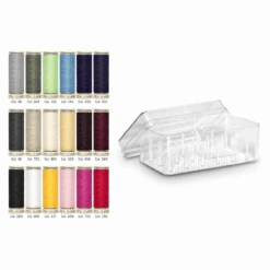 Gutermann Sew-All Thread Set With Storage Box - 100m (Pack Of 18) 9 Gutermann Sew-All Thread Set With Storage Box - 100m (Pack Of 18) -Singer Sewing Outlet Shop 799748 UPK png