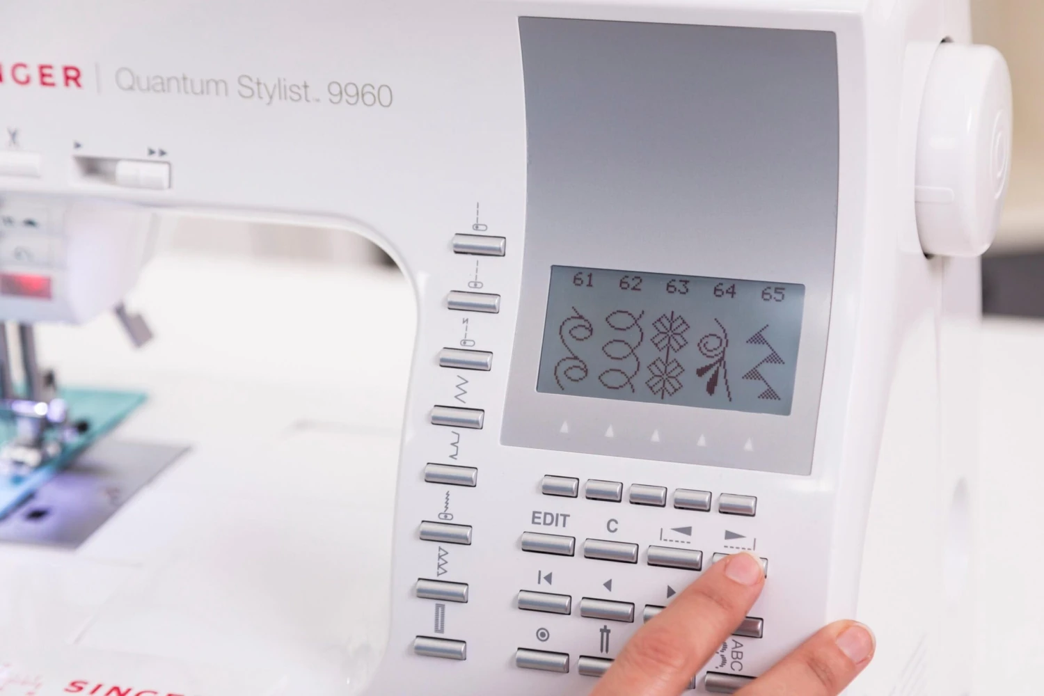 Singer Quantum Stylist 9960 Sewing Machine - Professional Results, Huge Amount Of Stitch Patterns, Extension Table, Hard Cover, Multiple Fonts - New 2025 Model 6 Singer Quantum Stylist 9960 Sewing Machine - Professional Results, Huge Amount Of Stitch Patterns, Extension Table, Hard Cover, Multiple Fonts - New 2025 Model - Image 6