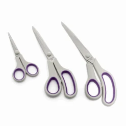 Luxury Set Of 3 X Sewing Scissors - Heavy Duty For Dressmaking, Sewing And Embroidery