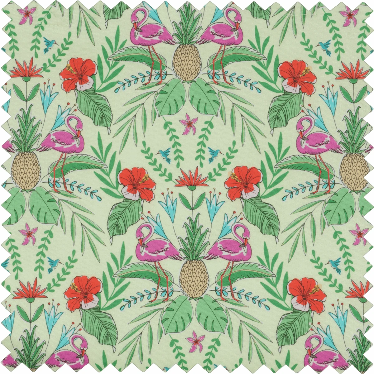 Tropical Lime Sewing Box With Lid - Medium 3 Tropical Lime Sewing Box With Lid - Medium - Image 3