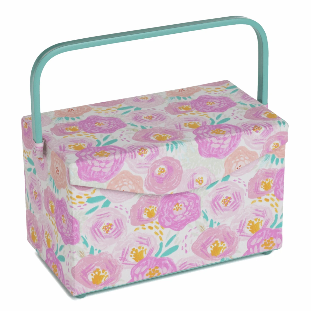 Floral Dream Sewing Box With Lid - Medium 1 Floral Dream Sewing Box With Lid - Medium