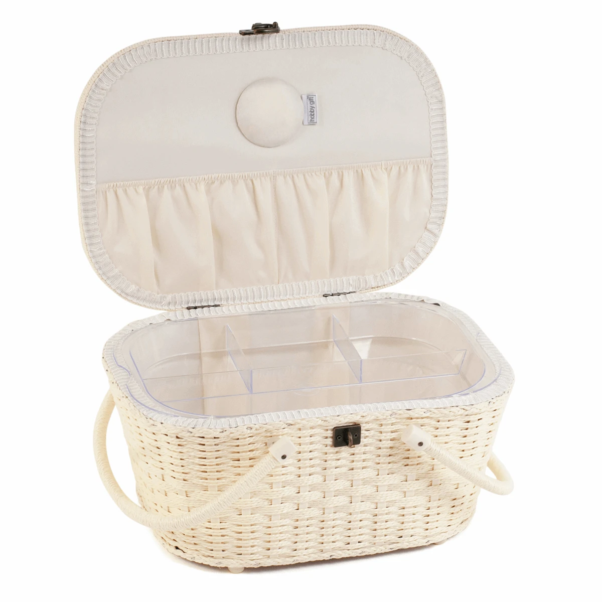 Morris Lemons Wicker Basket Sewing Box 3 Morris Lemons Wicker Basket Sewing Box - Image 3