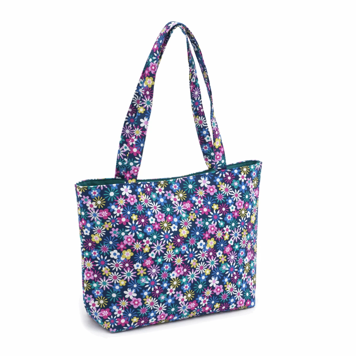 Craft Shoulder Tote Bag - Flowers-a-Plenty 1 Craft Shoulder Tote Bag - Flowers-a-Plenty
