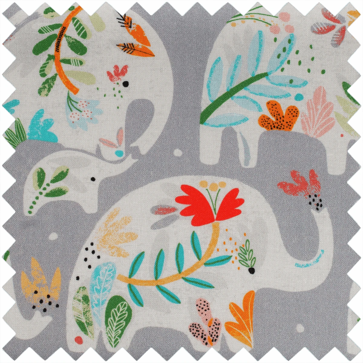 Elephants Twin-Lidded Sewing Box With Appliqué Lid - Large 5 Elephants Twin-Lidded Sewing Box With Appliqué Lid - Large - Image 5