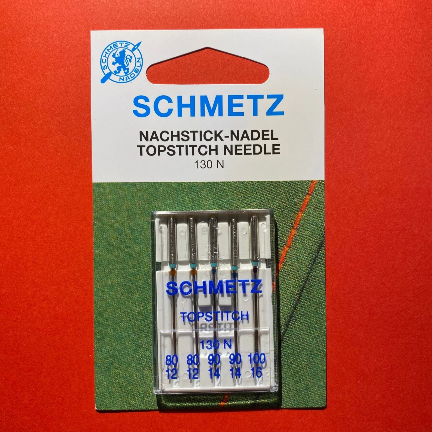 Schmetz Topstitch Needles 130 N Assorted 80 To 100 - 5 Pack 1 Schmetz Topstitch Needles 130 N Assorted 80 To 100 - 5 Pack