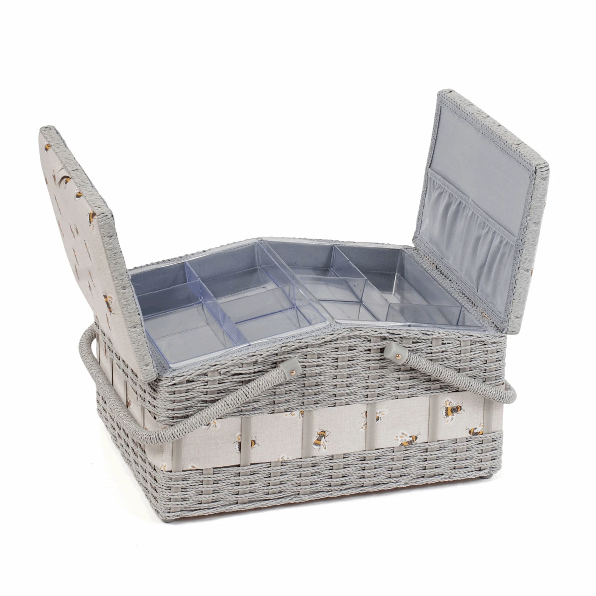 Bee Wicker Basket Sewing Box - Large 2 Bee Wicker Basket Sewing Box - Large - Image 2