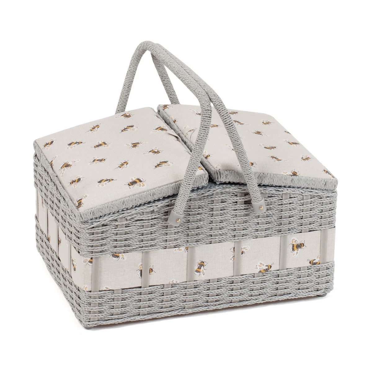 Bee Wicker Basket Sewing Box - Large 1 Bee Wicker Basket Sewing Box - Large
