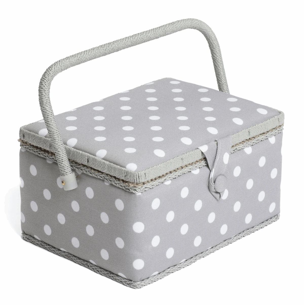 Grey Spot Sewing Box - Medium 1 Grey Spot Sewing Box - Medium