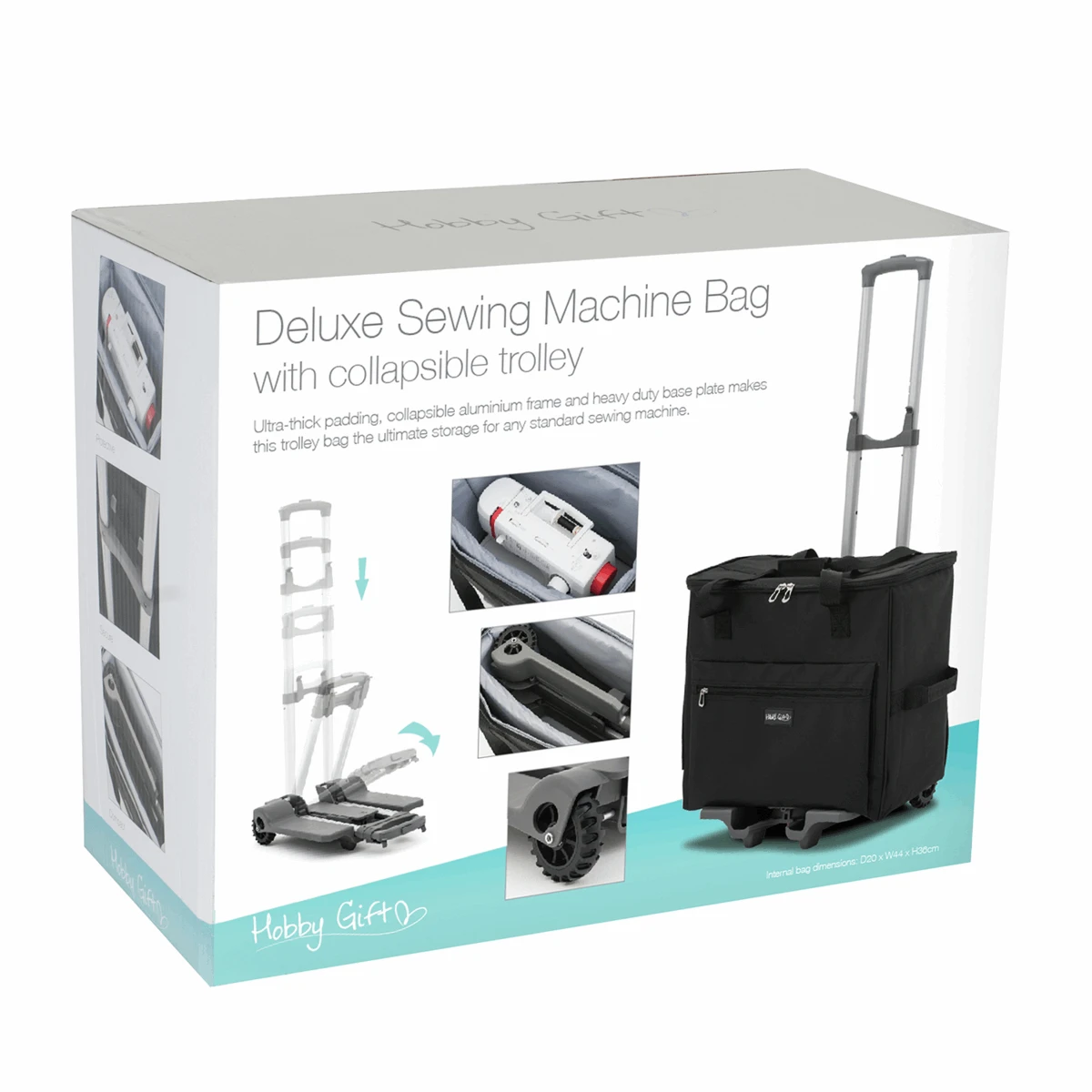 Sewing Machine Trolley Bag Black 5 Sewing Machine Trolley Bag Black - Image 5