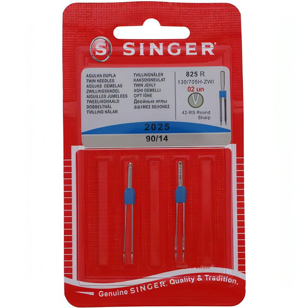 Singer Twin Needles (2025) 3mm Size 90 (Pack Of 2) 1 Singer Twin Needles (2025) 3mm Size 90 (Pack Of 2)