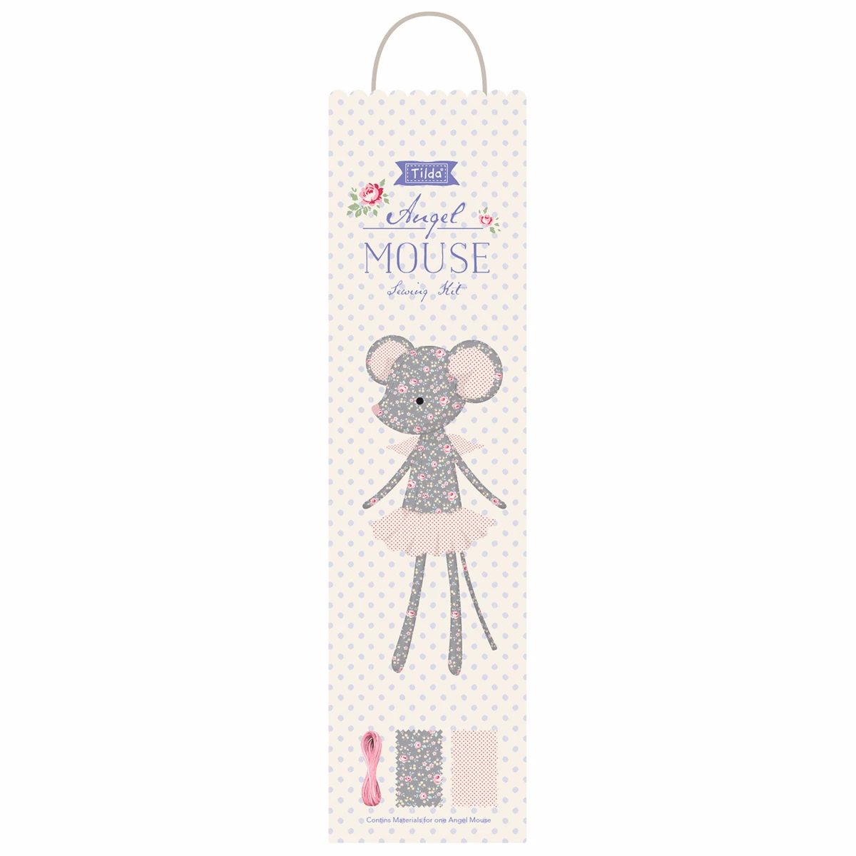 Tilda Old Rose, Angel Mouse Sewing Kit 1 Tilda Old Rose, Angel Mouse Sewing Kit