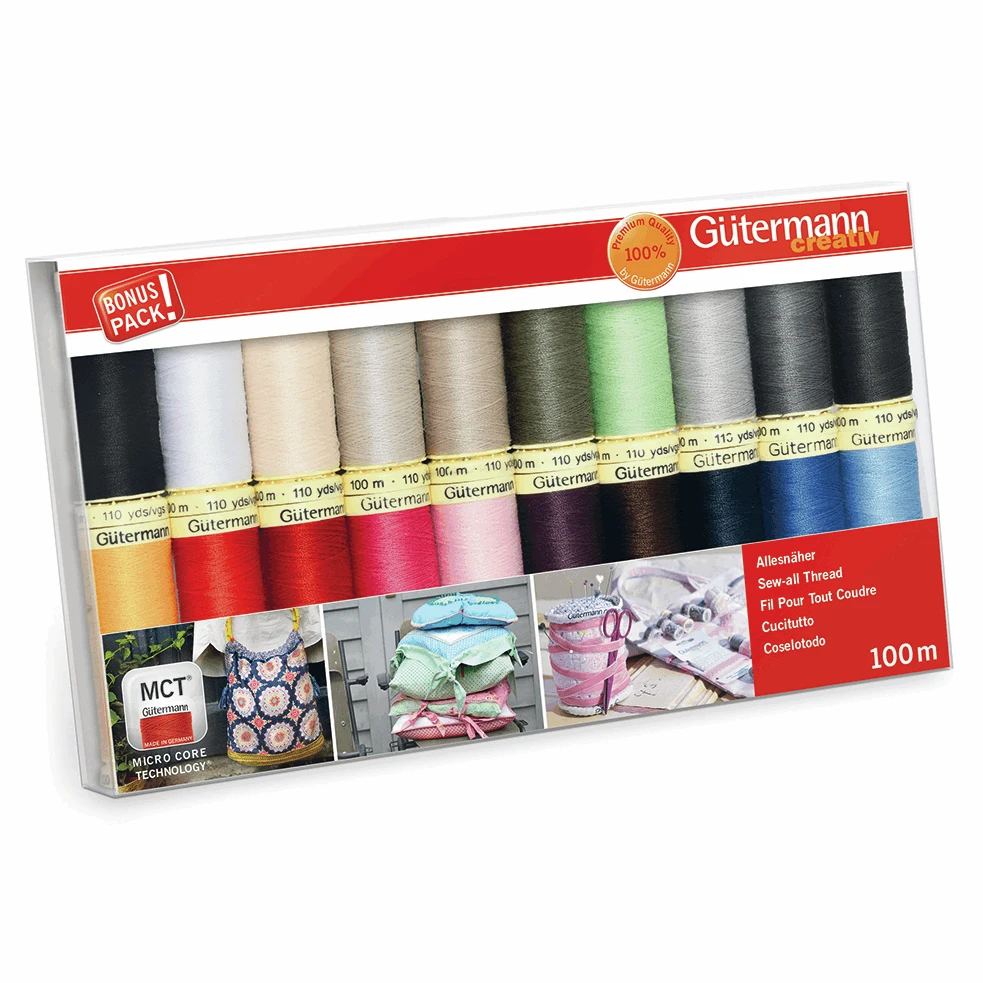 Gutermann Thread Set Sew-All 100m Pack Of 20 1 Gutermann Thread Set Sew-All 100m Pack Of 20