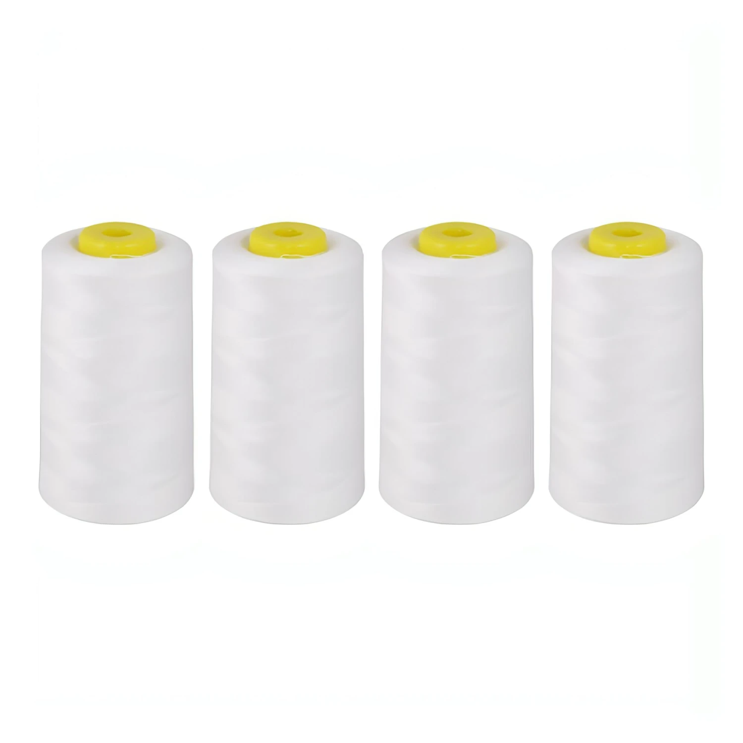 Pack Of 4 X Overlocker Thread Cone 5000m Extra Large - White - Designed For Overlockers 1 Pack Of 4 X Overlocker Thread Cone 5000m Extra Large - White - Designed For Overlockers