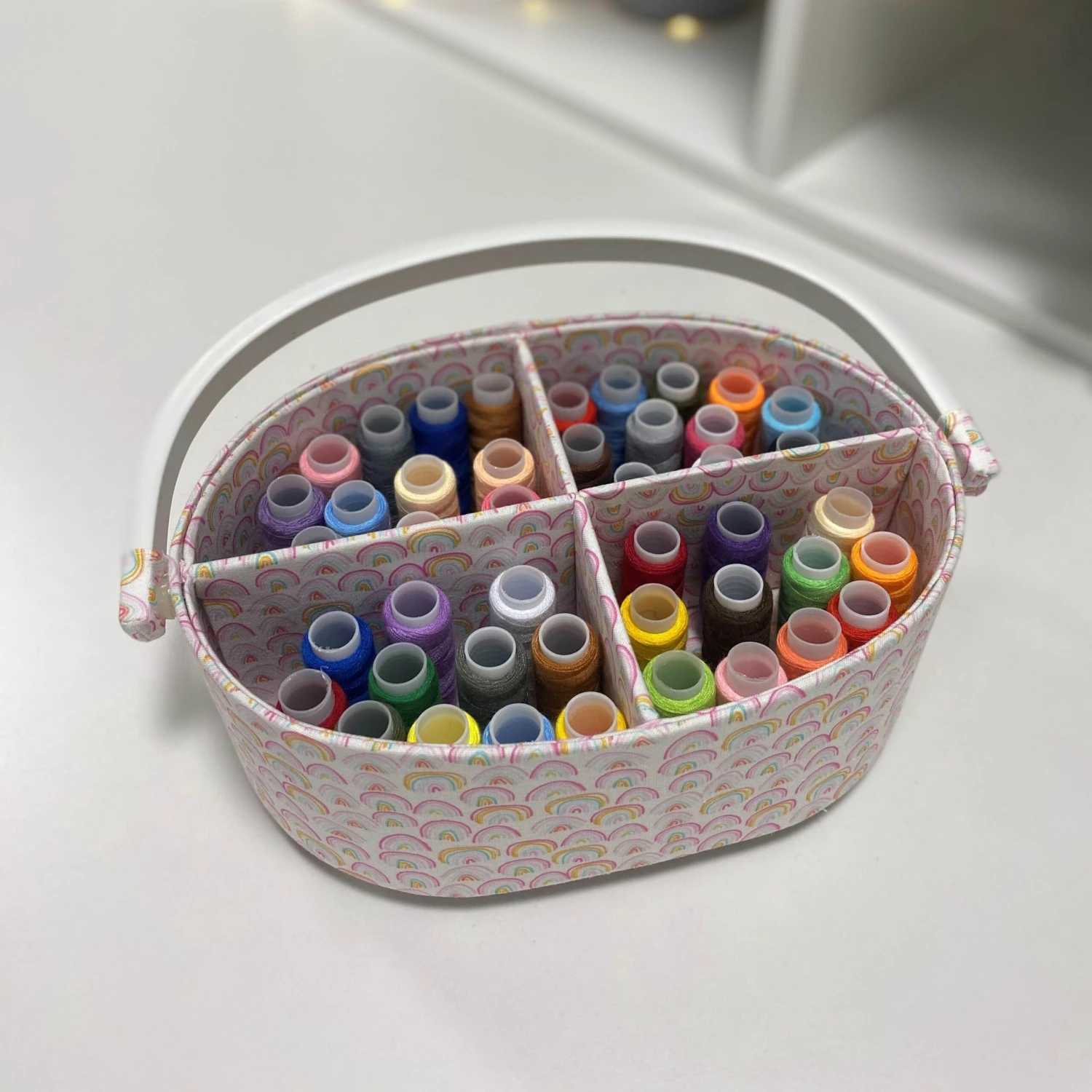 Rainbow Storage Caddy With 24 Piece Thread Set * New Year Offer - Very Limited Stock * 2 Rainbow Storage Caddy With 24 Piece Thread Set * New Year Offer - Very Limited Stock * - Image 2