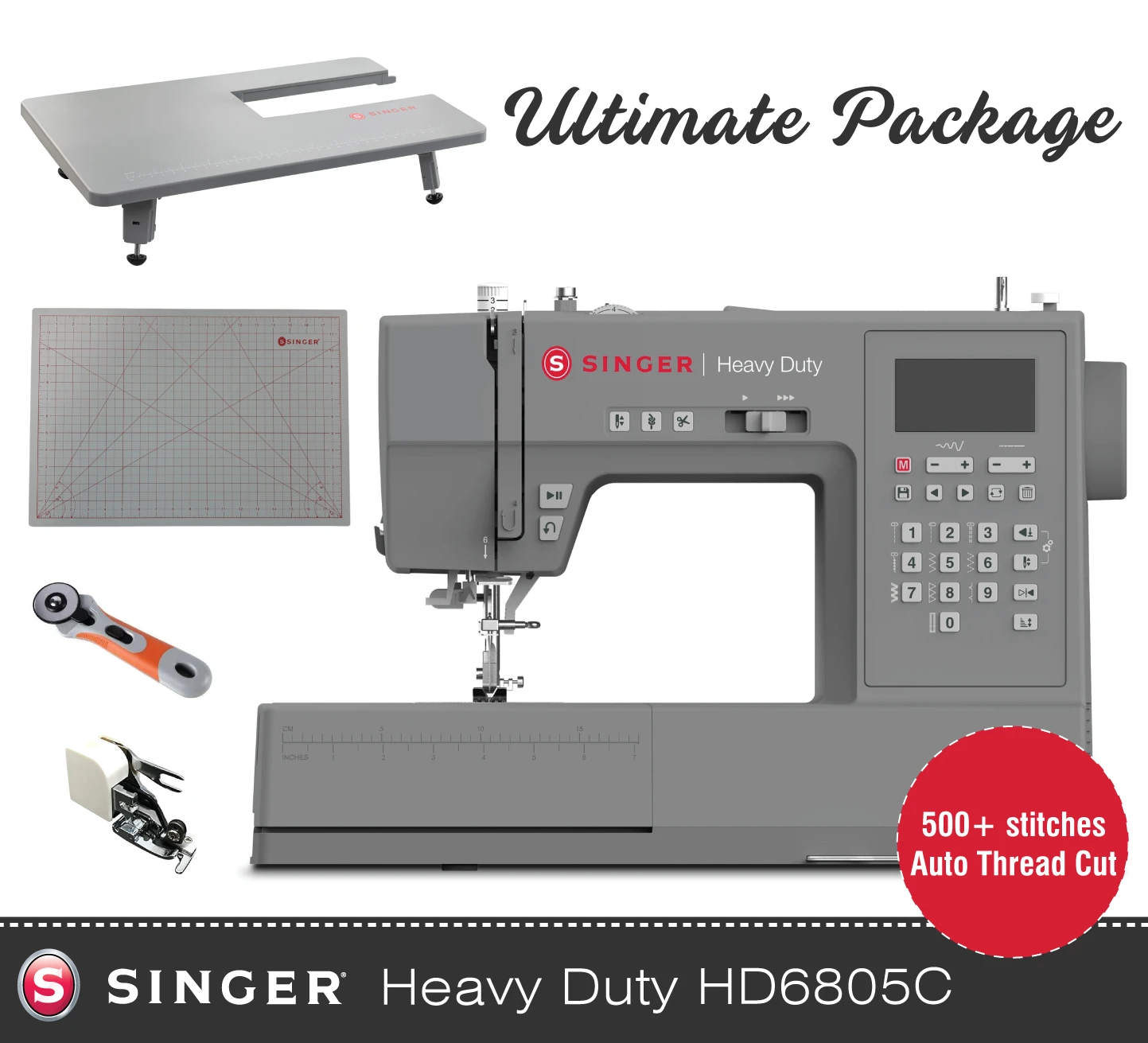 Singer Heavy Duty HD6805 Sewing Machine - Highest Spec Heavy Duty With Auto Thread Cut, Sews Letters And Numbers, Highly Recommended - New 2025 Model 2 Singer Heavy Duty HD6805 Sewing Machine - Highest Spec Heavy Duty With Auto Thread Cut, Sews Letters And Numbers, Highly Recommended - New 2025 Model - Image 2