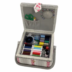 Luxury Craft Storage With Deluxe Craft Sewing Kit - Taupe * Ideal For Christmas *
