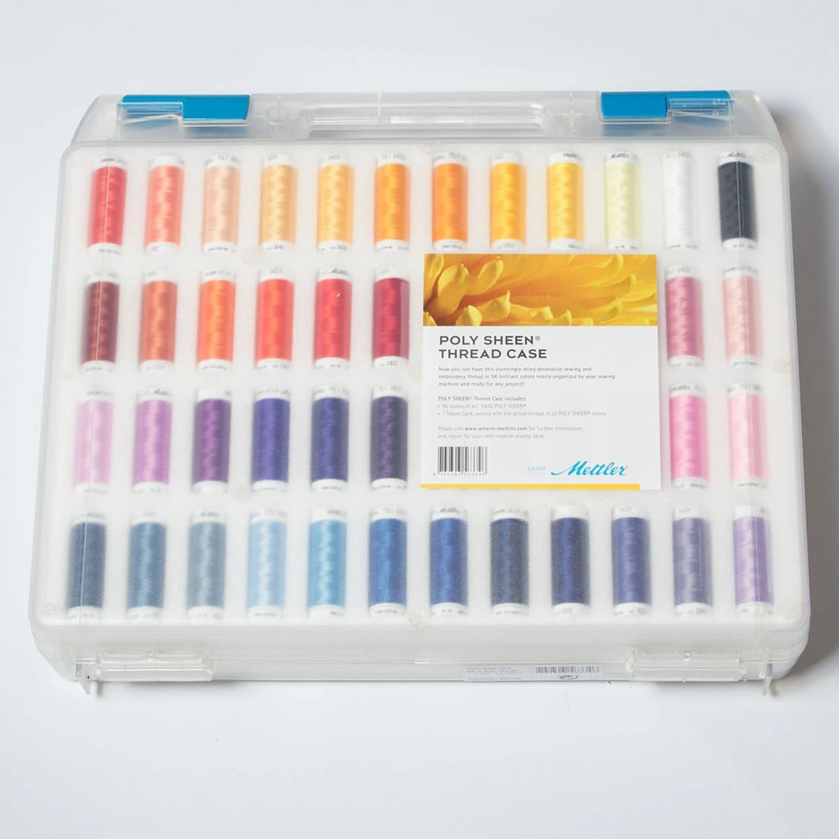 Mettler Ultimate Thread Case Poly Sheen No. 40 200m 96 Spools 1 Mettler Ultimate Thread Case Poly Sheen No. 40 200m 96 Spools