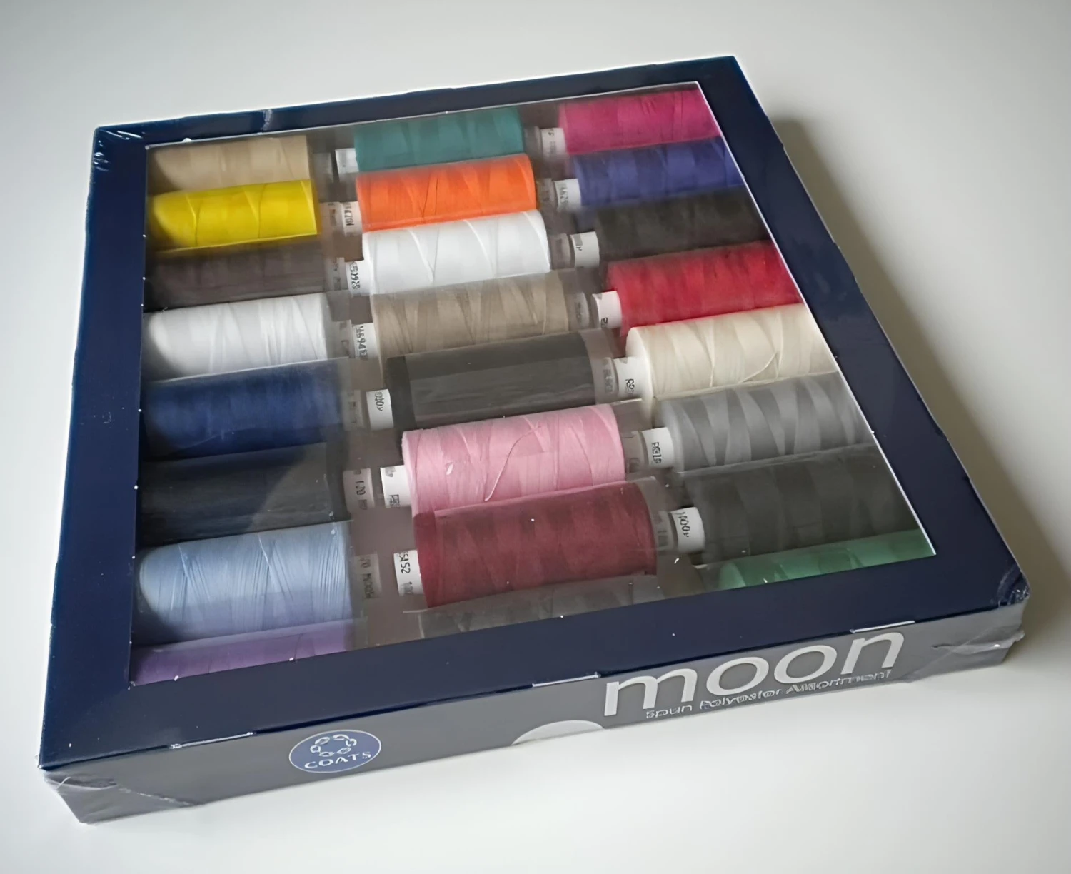 Coats Moon Thread - 24 X Extra Large 1000y Reels - Ideal For Sewing, Overlocking And Quilting 2 Coats Moon Thread - 24 X Extra Large 1000y Reels - Ideal For Sewing, Overlocking And Quilting - Image 2