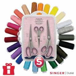 Premium Sewing Thread And Scissor Bundle - 24 X Thread Set And 3 X Scissor Set