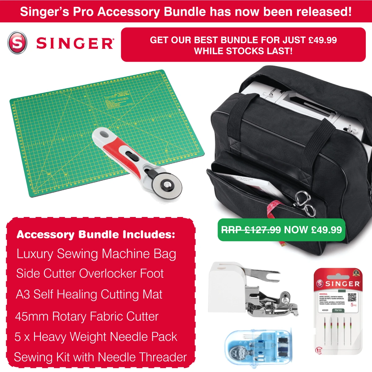 Singer Pro Gift Bundle - Save £78 - Exclusive To Singer Outlet 1 Singer Pro Gift Bundle - Save £78 - Exclusive To Singer Outlet
